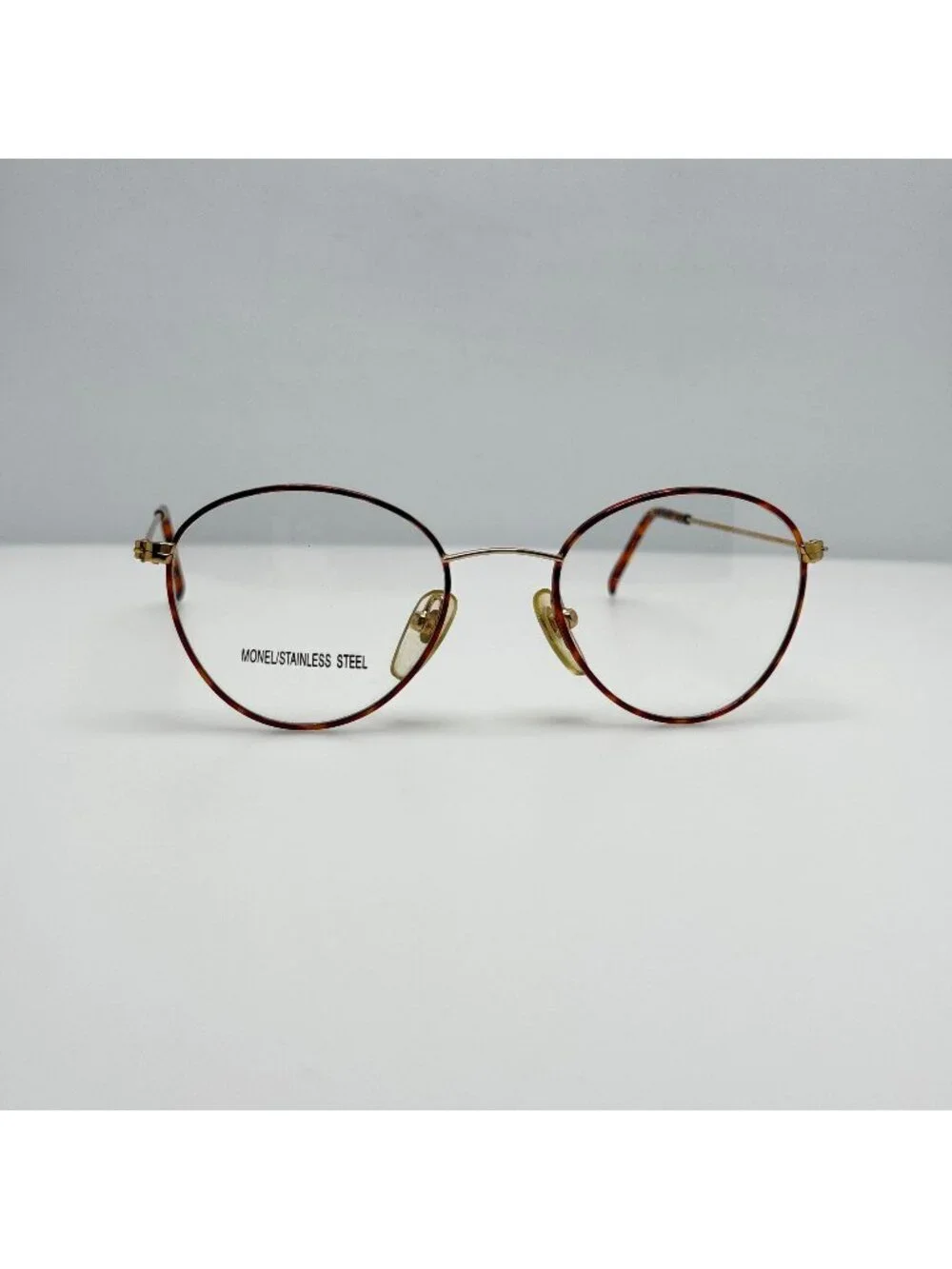 Unbranded FM-806 Gold Amber Eyeglasses Eye Glasses Frames 46-19-135